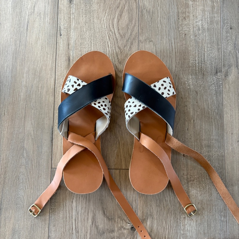 Sseko Ankle Strap Leather Sandals